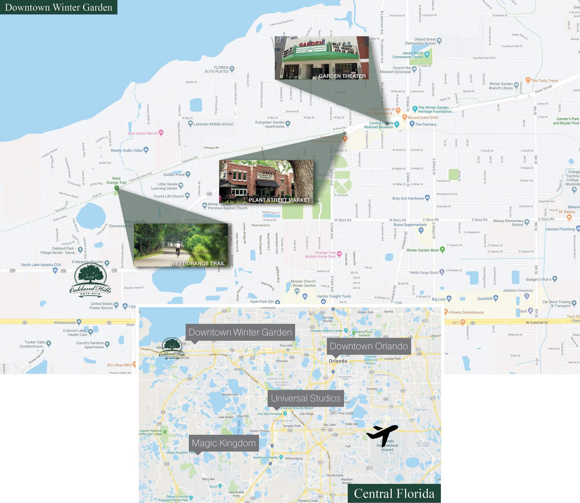 Oakland Hills Area Map