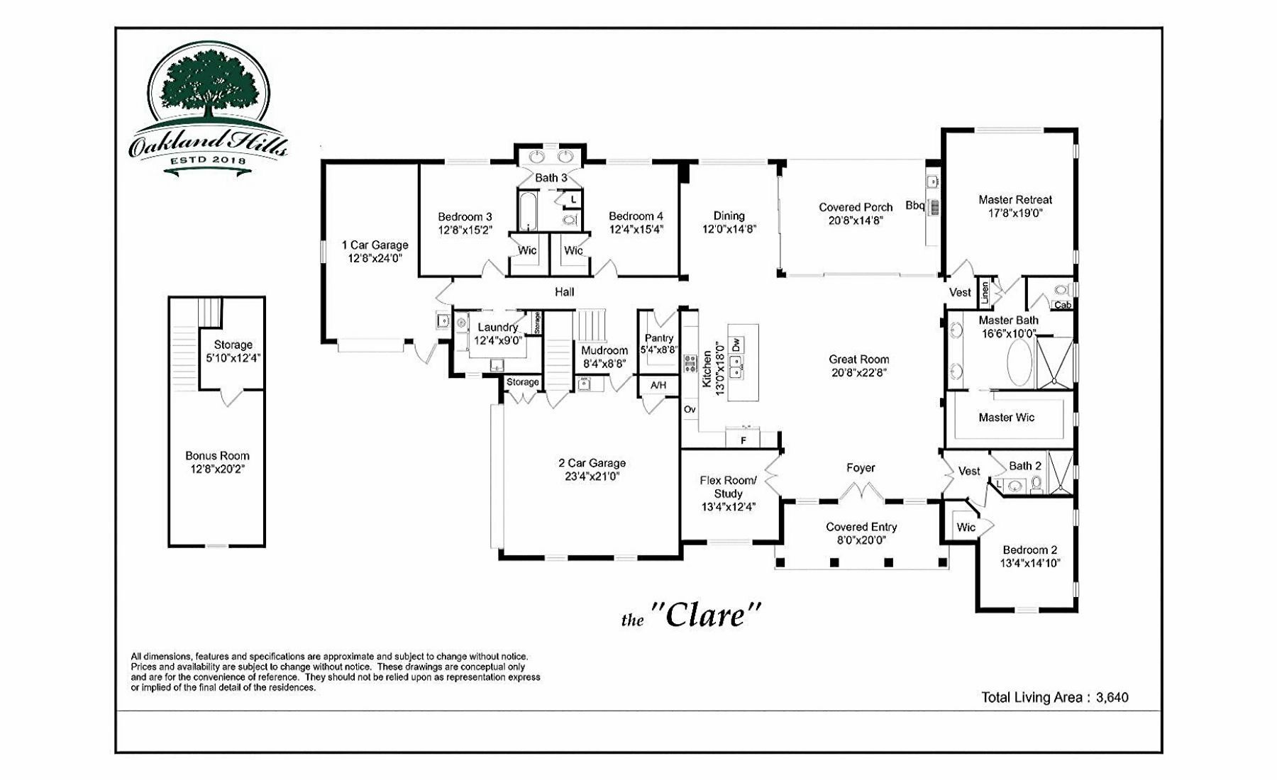 The Clare - Floor Plan